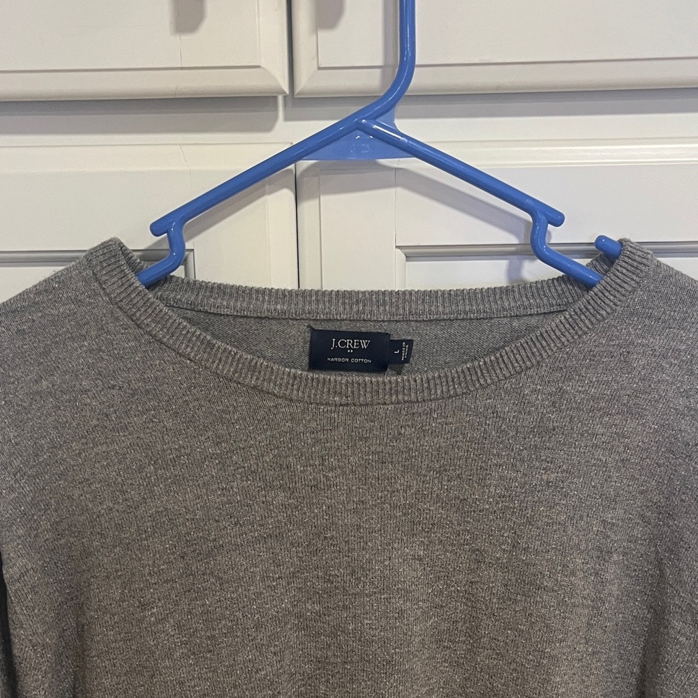 J. Crew Men's Crewneck Sweater in Gray